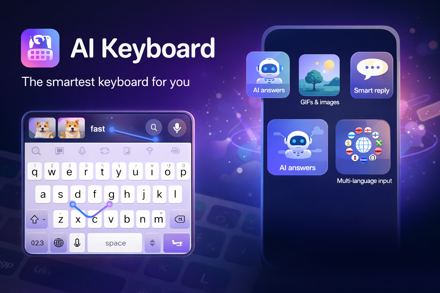 AI Keyboard product preview